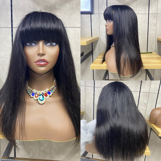 Future Remy Human Hair Fringe Wig